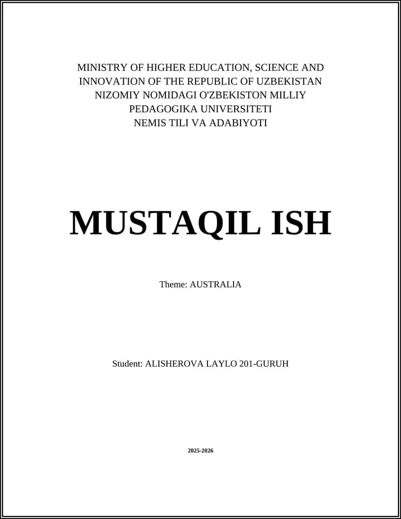 NEMIS TILI VA ADABIYOTI