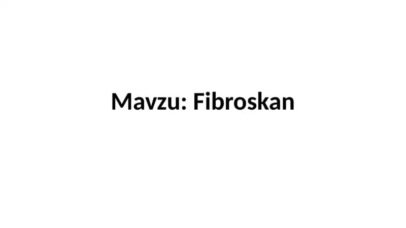 Fibroskan