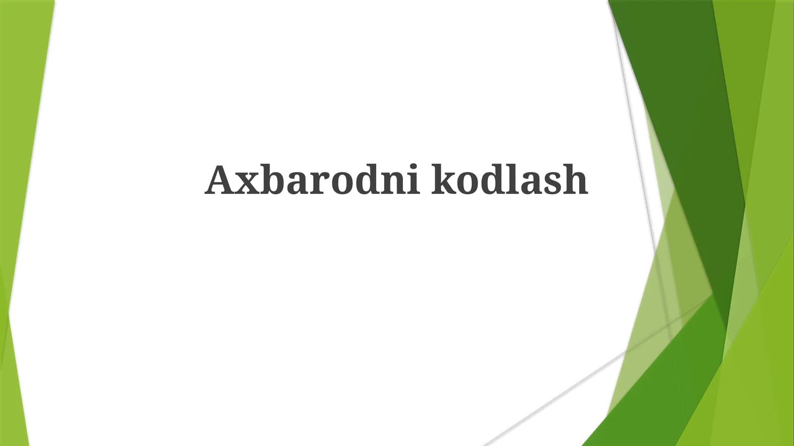Axbarodnikodlash