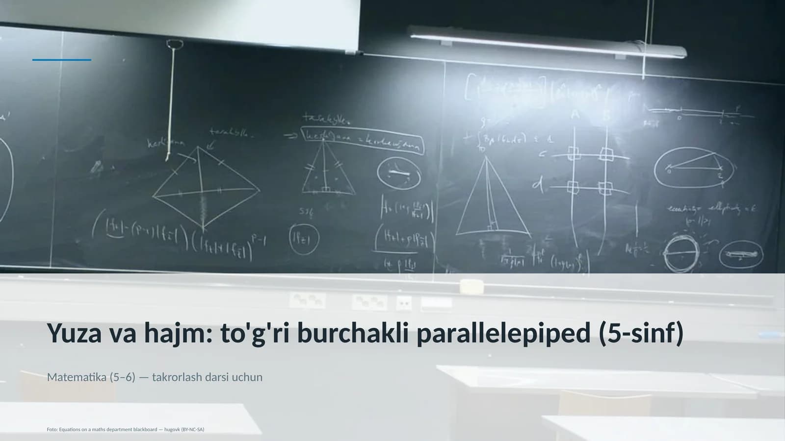 Matematika (5–6) Dars rejasi