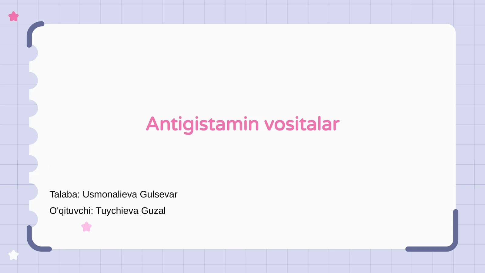 Antigistamin vositalar