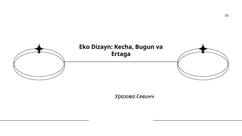 Eko Dizayn: Kecha, Bugun va Ertaga