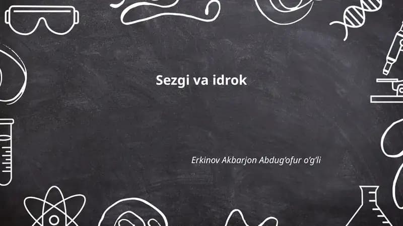 Sezgi va idrok