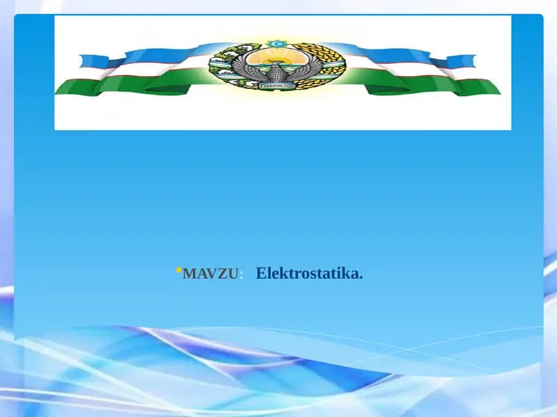 Elektrostatika