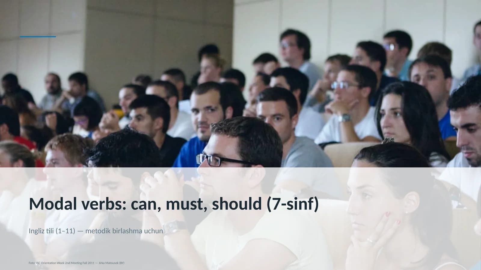 Modal verbs: can, must, should (7-sinf)
