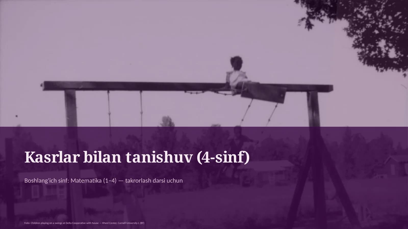 Kasrlar bilan tanishuv (4-sinf)