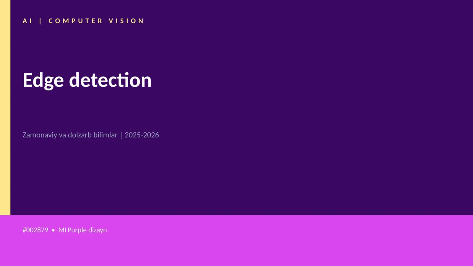 Edge detection
