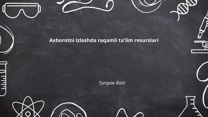 Raqamli ta'lim resurslari