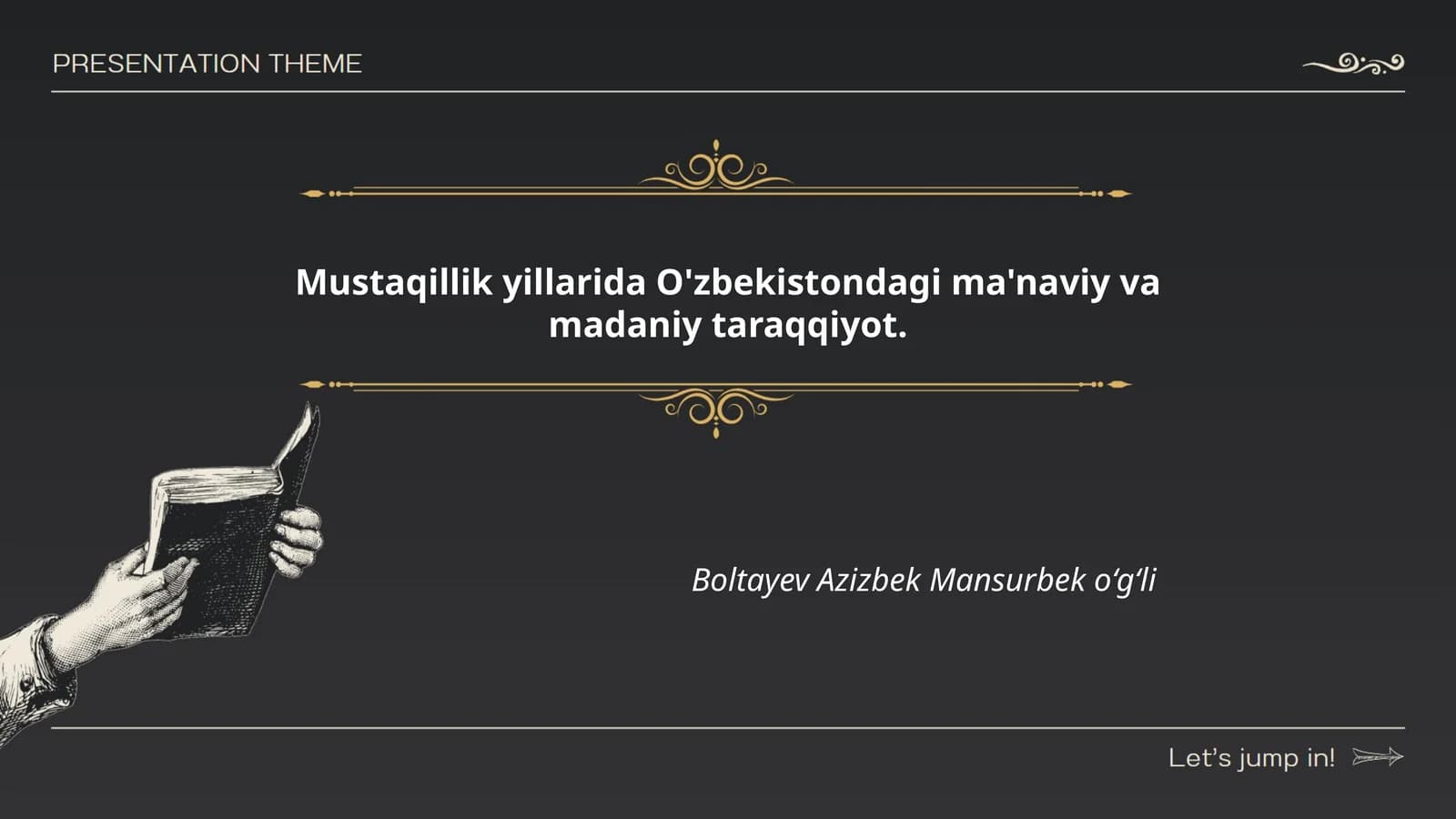 Mustaqillik va milliy g'urur