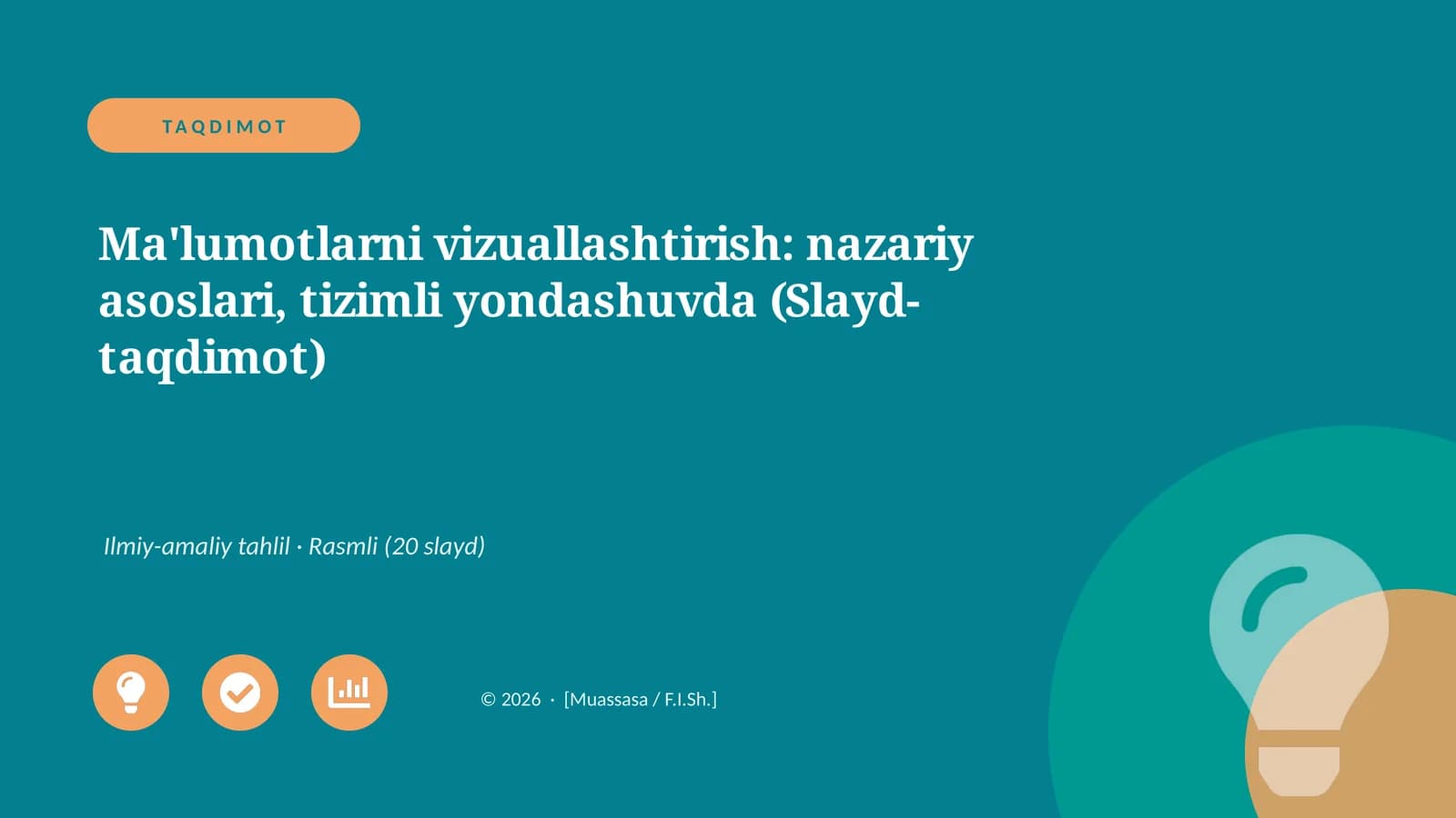 Mavzuning dolzarbligi