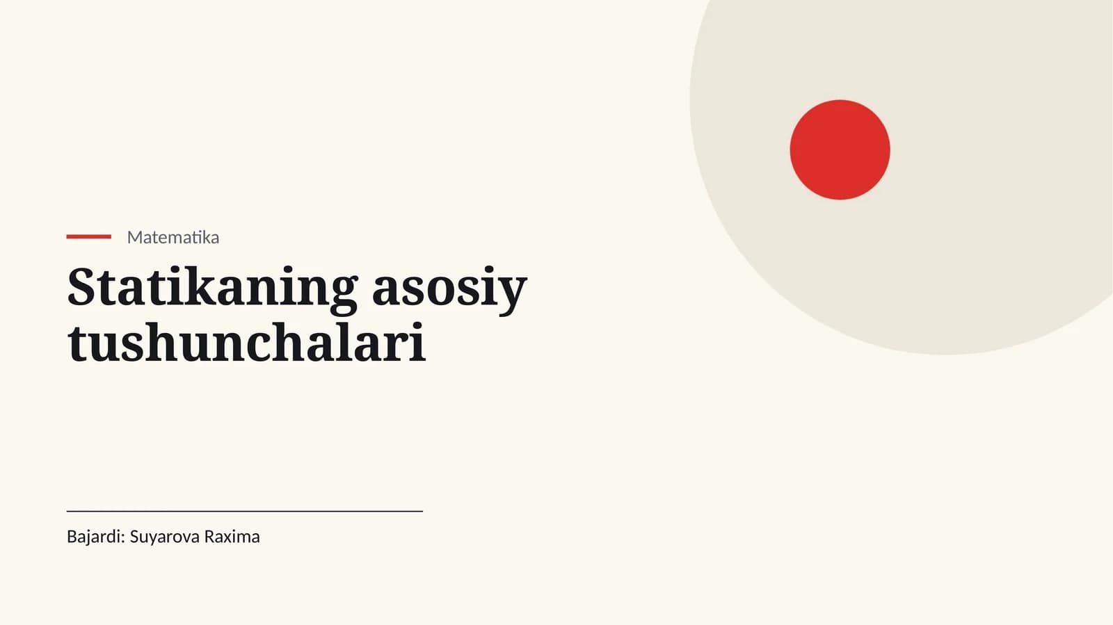 [Statikaning asosiy tushunchalari]