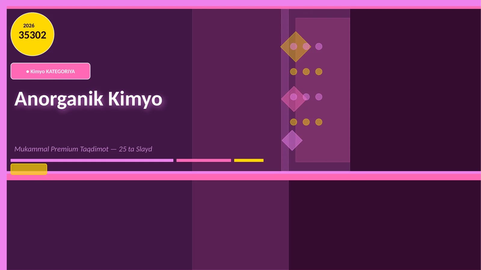 Anorganik Kimyo Mukammal Premium Taqdimot