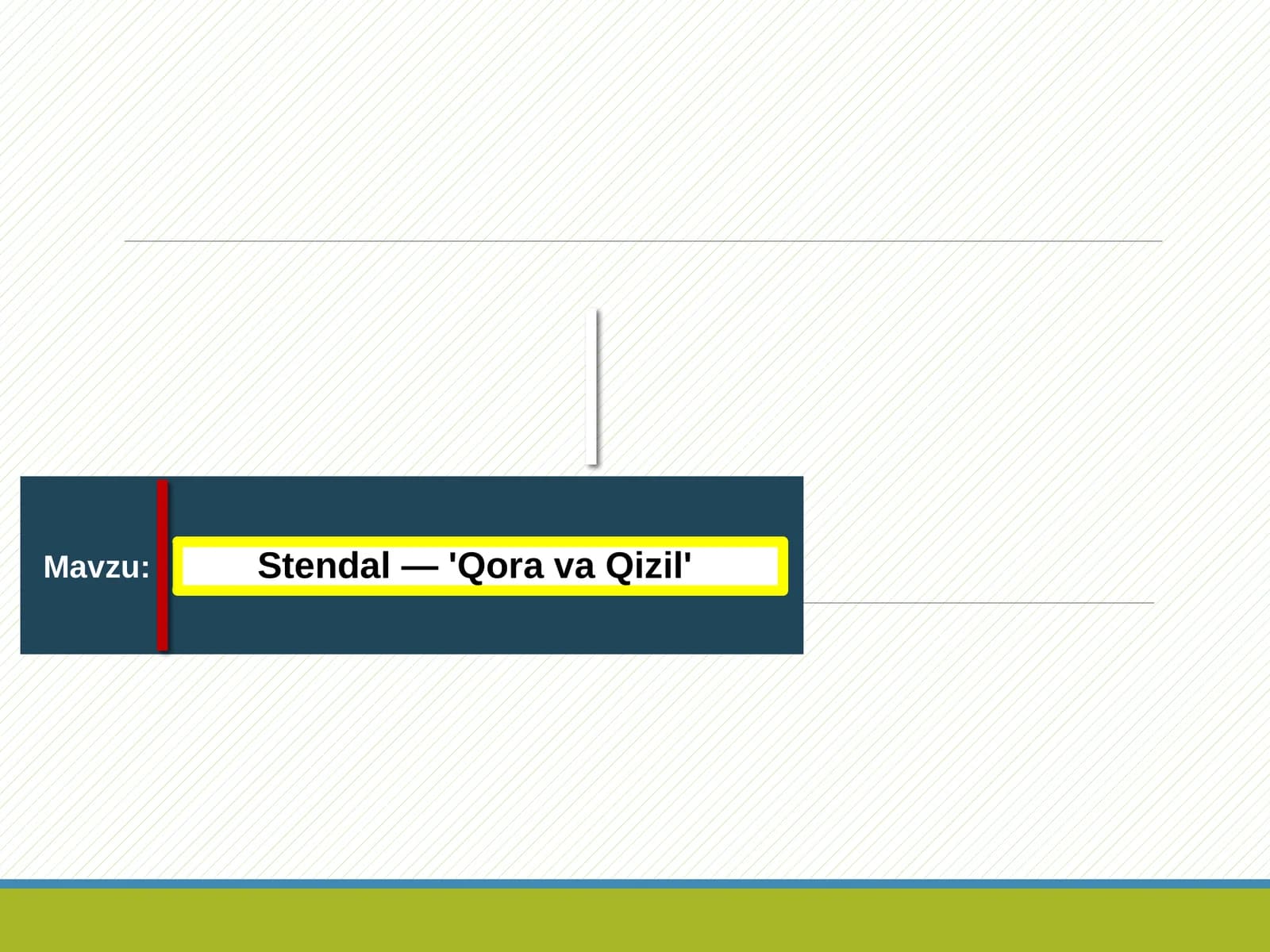 Stendal — 'Qora va Qizil'