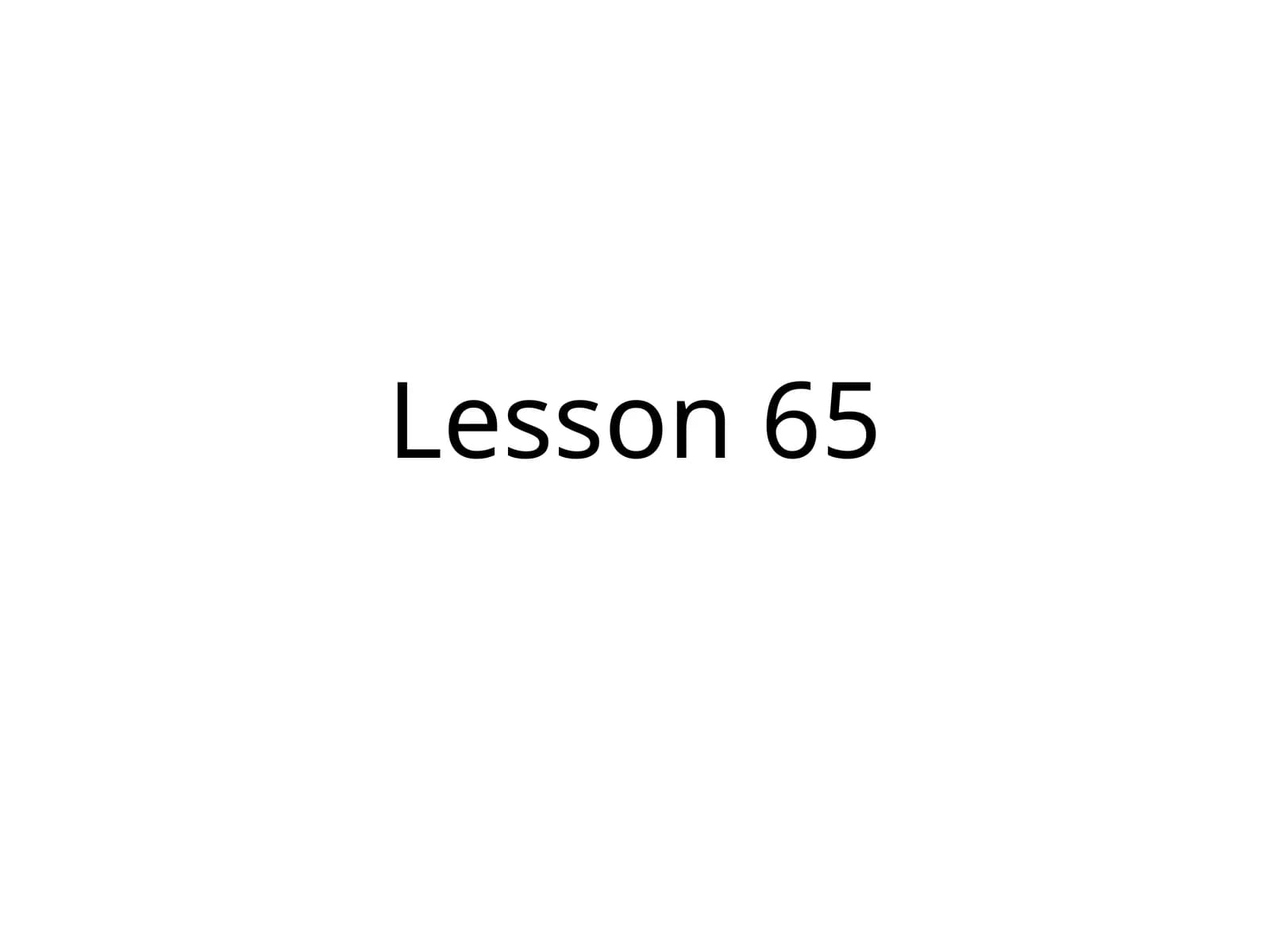 Lesson65