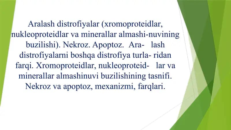 Aralash distrofiyalar