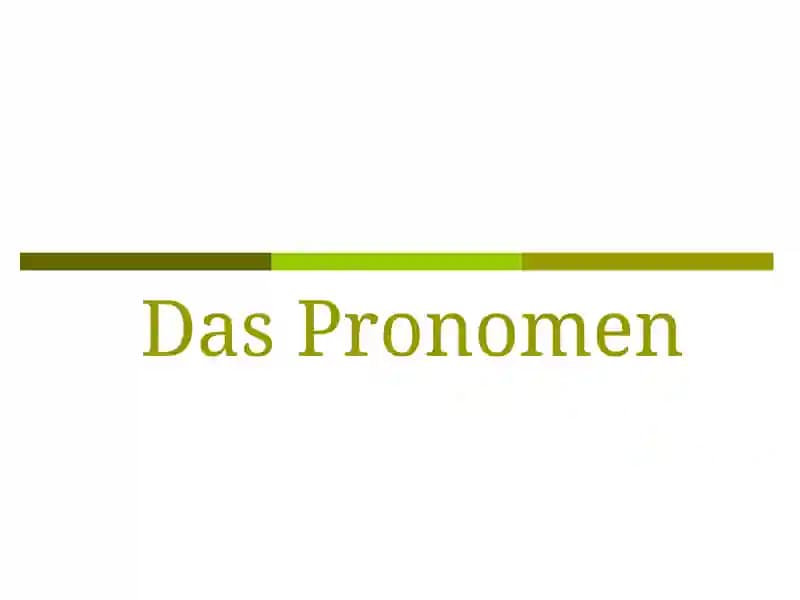 Das Pronomen