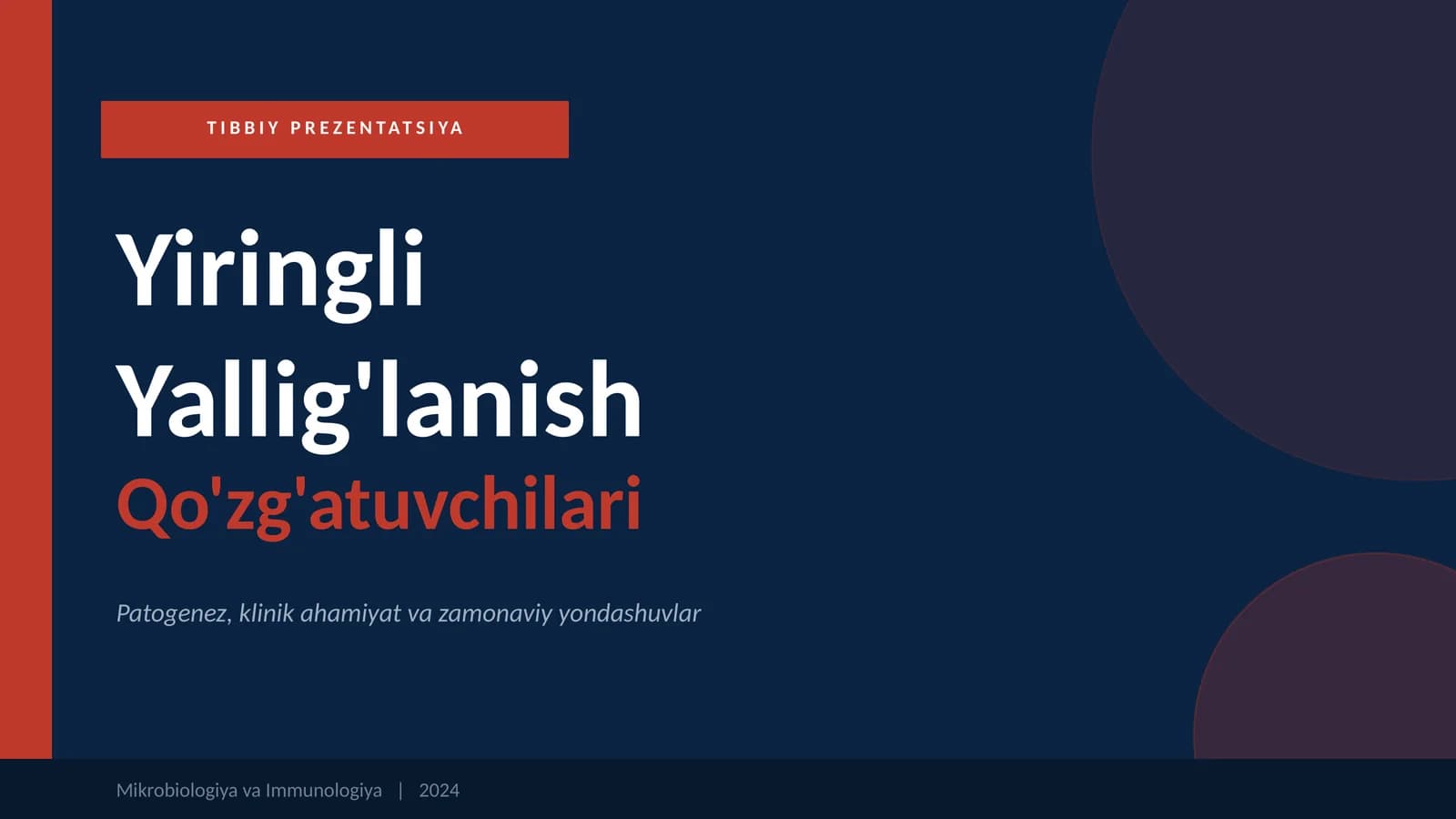 Yiringli yallig'lanish qo'zg'atuvchilari