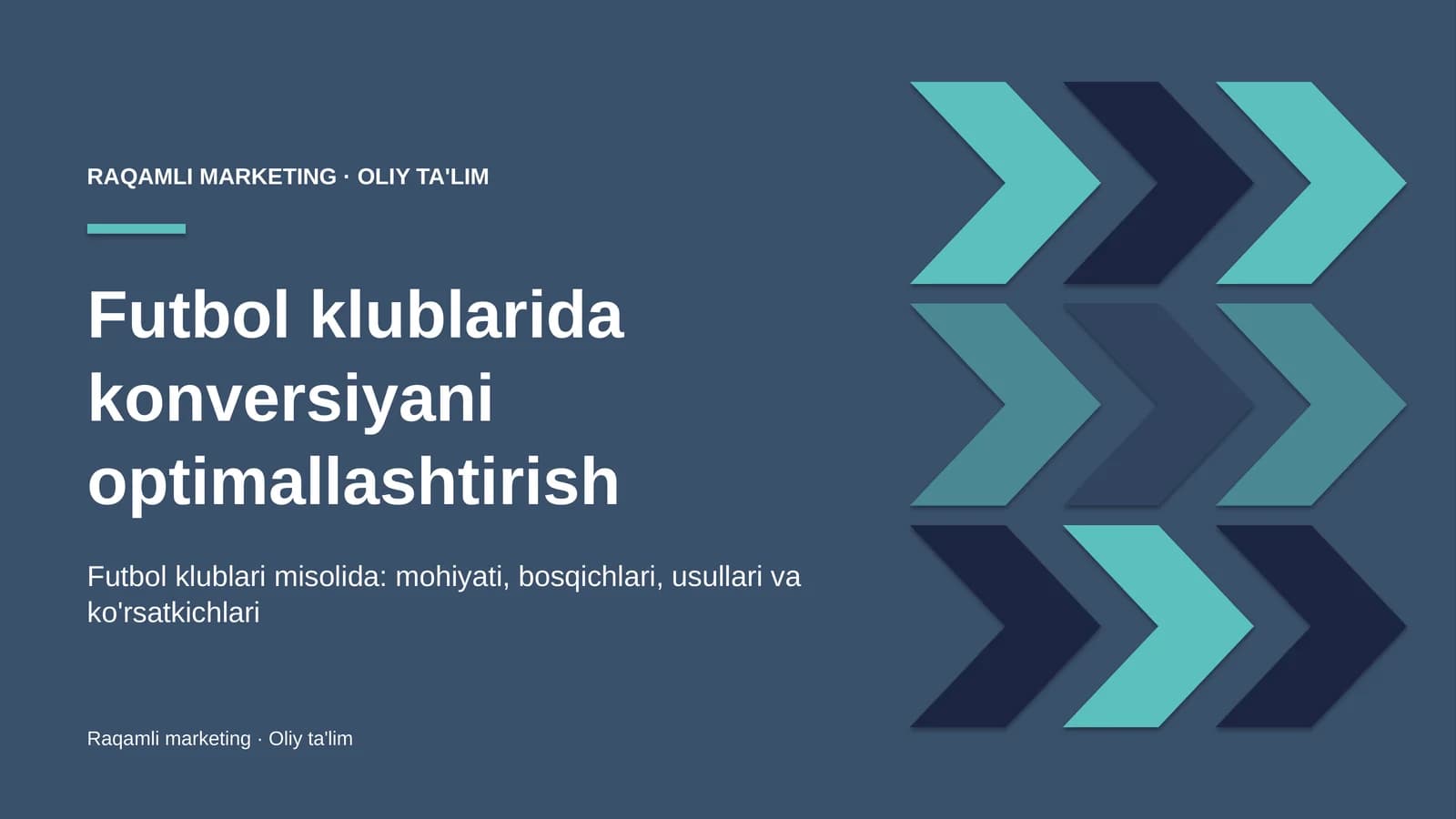 Futbol klublarida konversiyani optimallashtirish