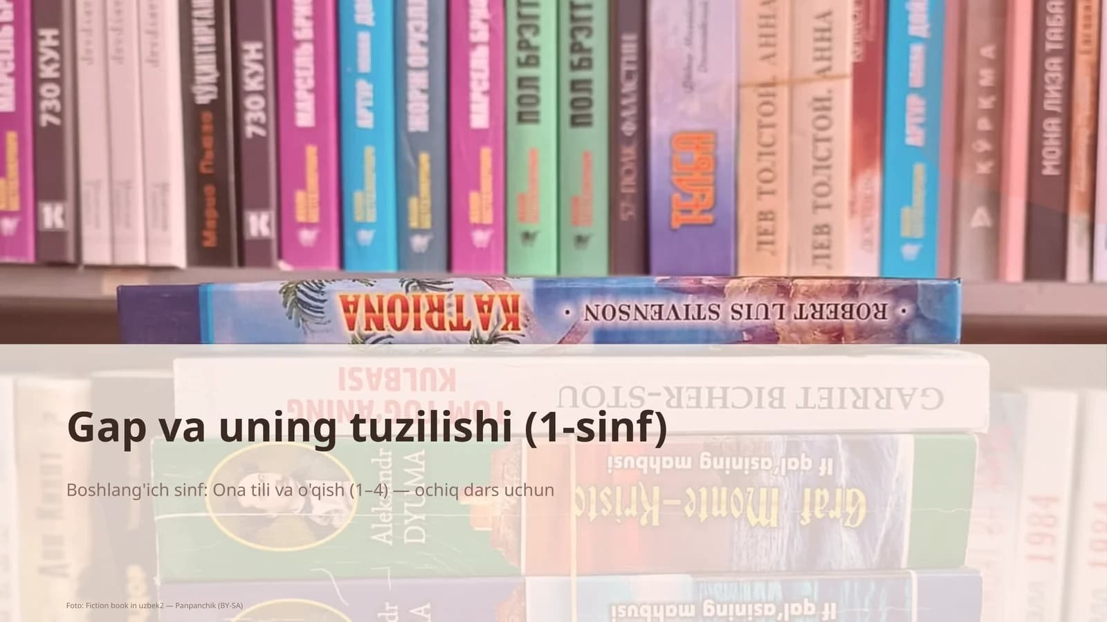 Gap va uning tuzilishi (1-sinf)