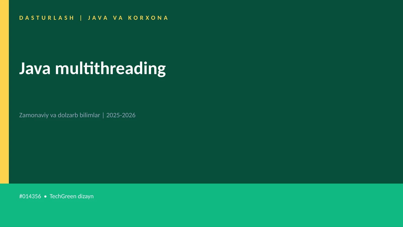 Java multithreading