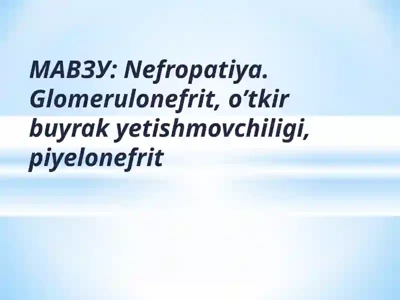 Nefropatiya