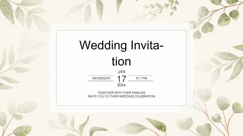 Wedding Invitation