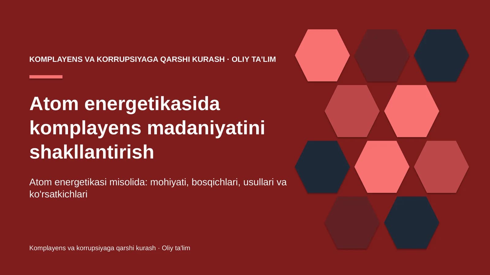 atom energetikasida komplayens madaniyatini shakllantirish 7126