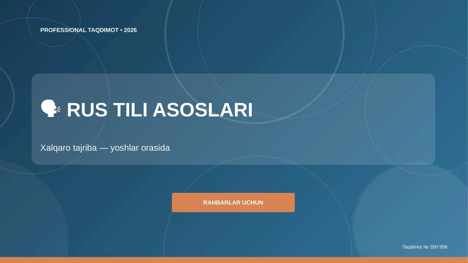 RUS TILI ASOSLARI