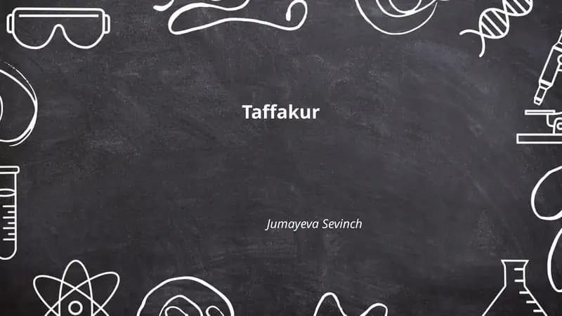 Taffakur