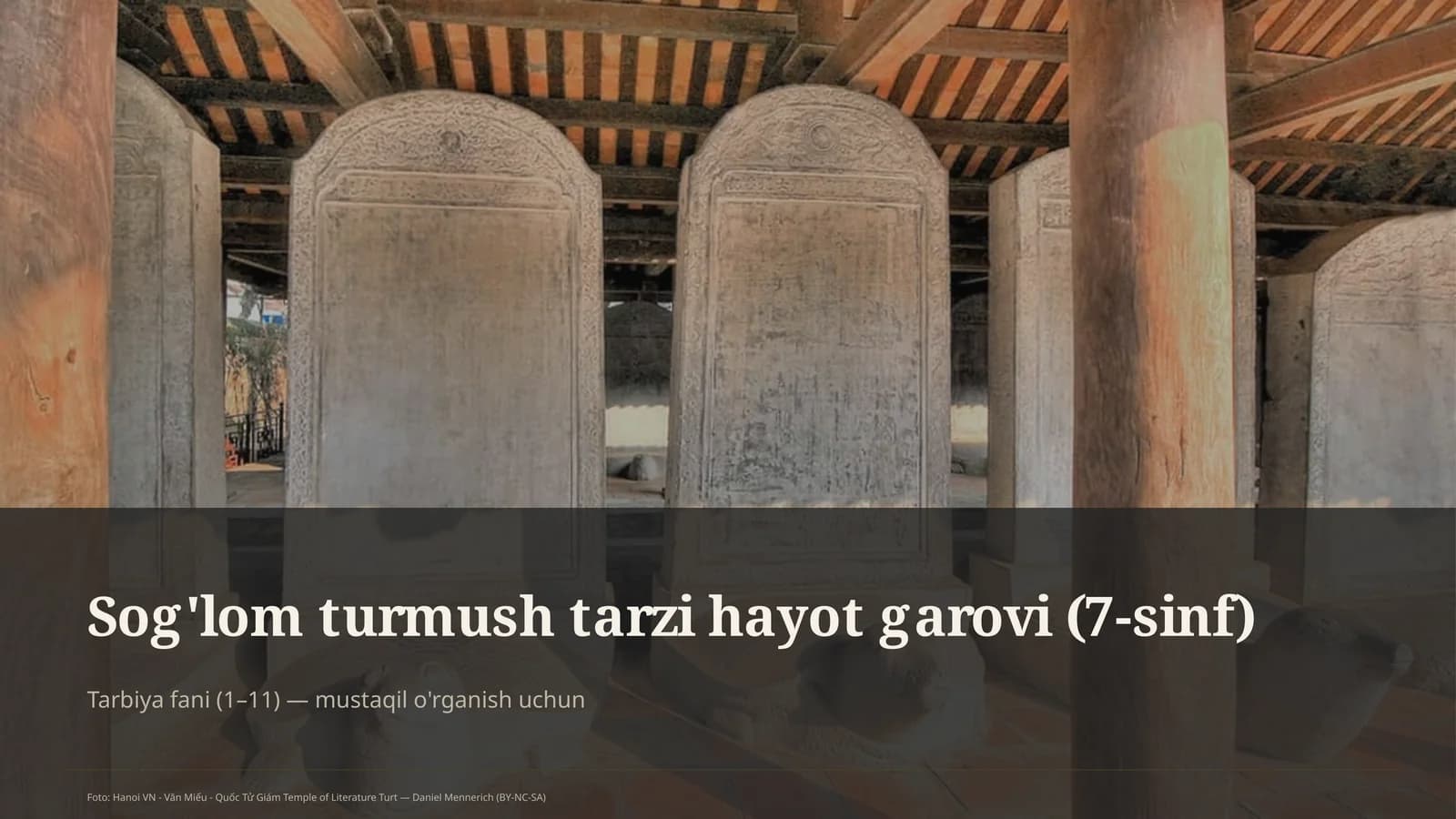 Sog'lom turmush tarzi hayot garovi (7-sinf)
