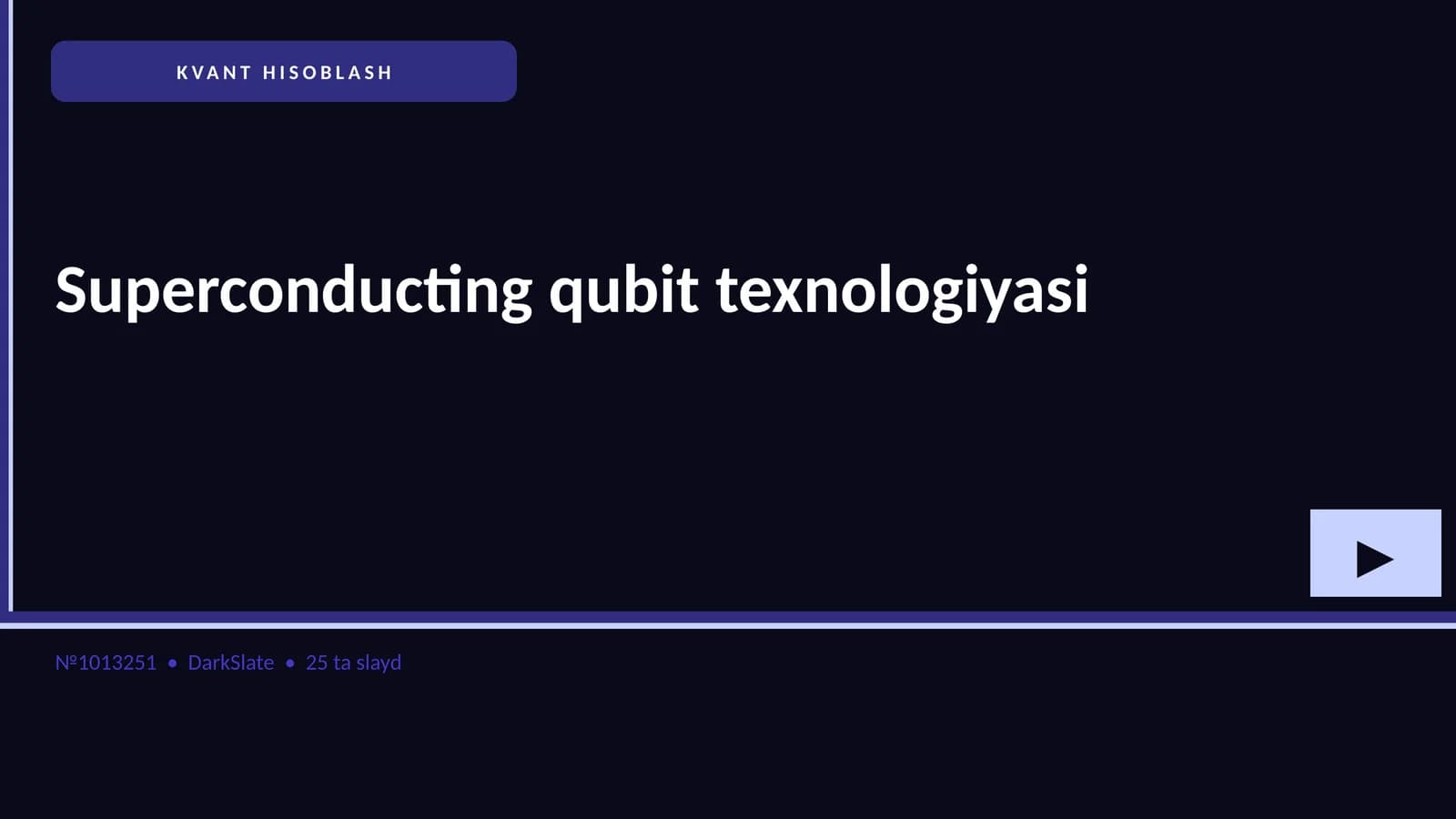 KVANT HISOBLASH