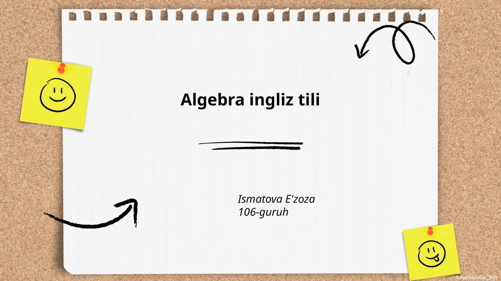 Algebra ingliz tili