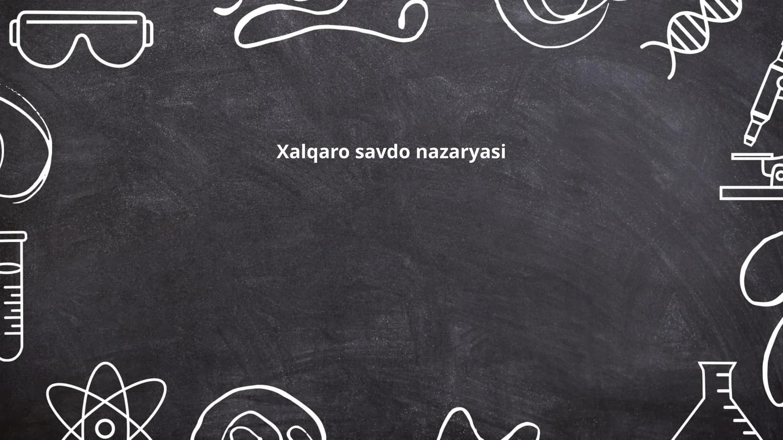 Xalqaro savdo nazaryasi