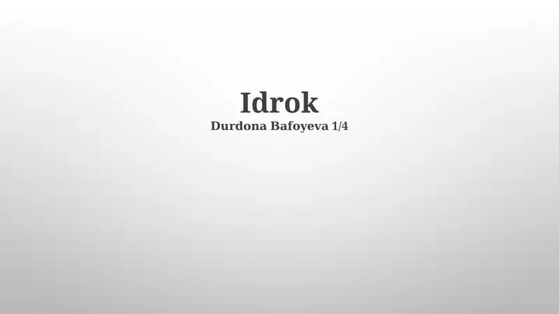 Idrok