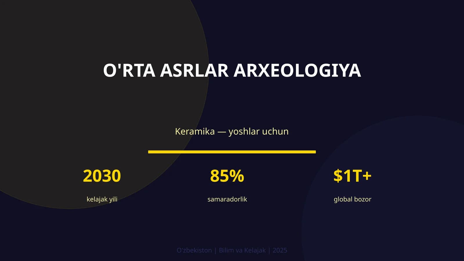 O'RTA ASRLAR ARXEOLOGIYA
