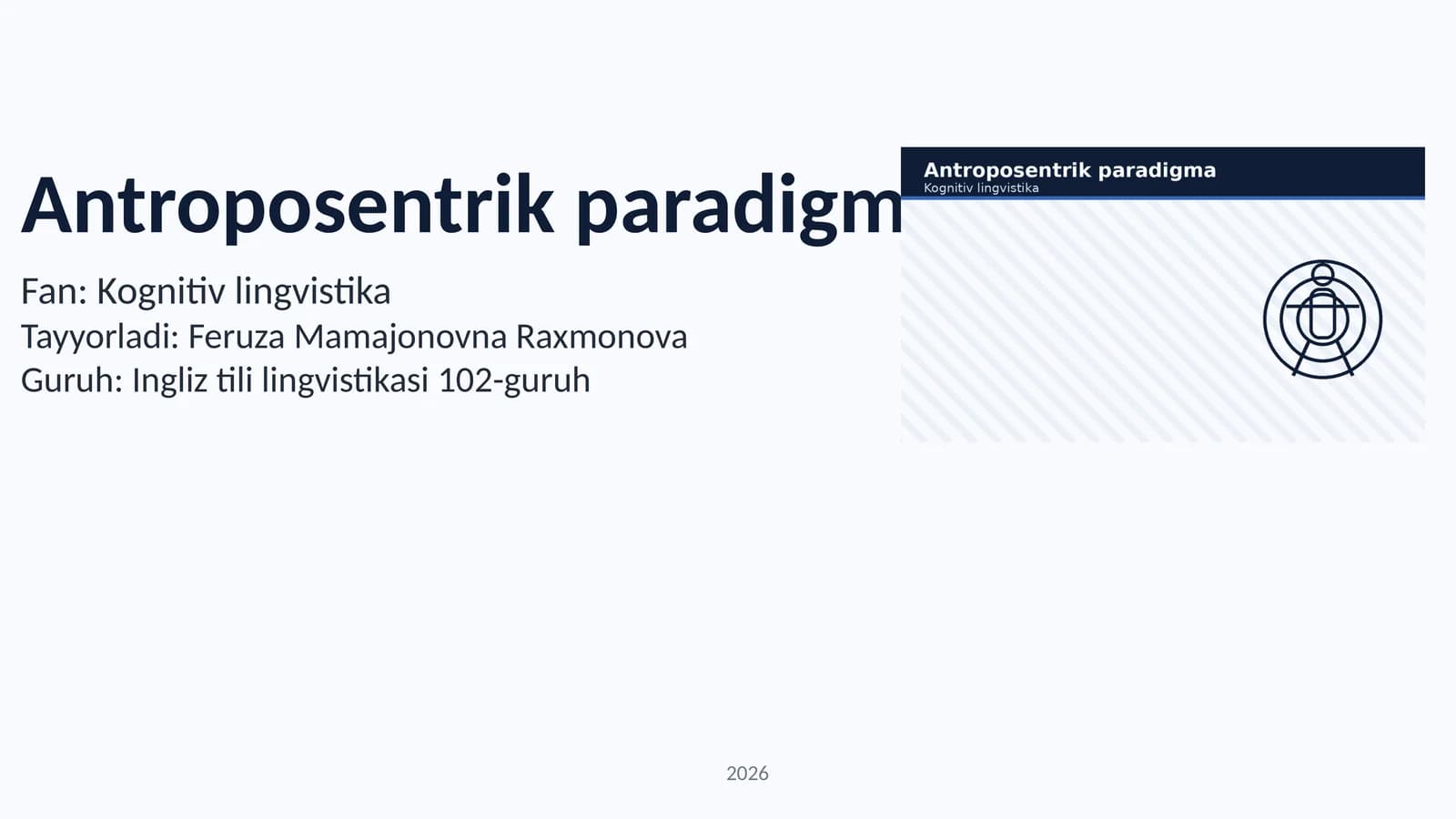 Antroposentrik paradigma