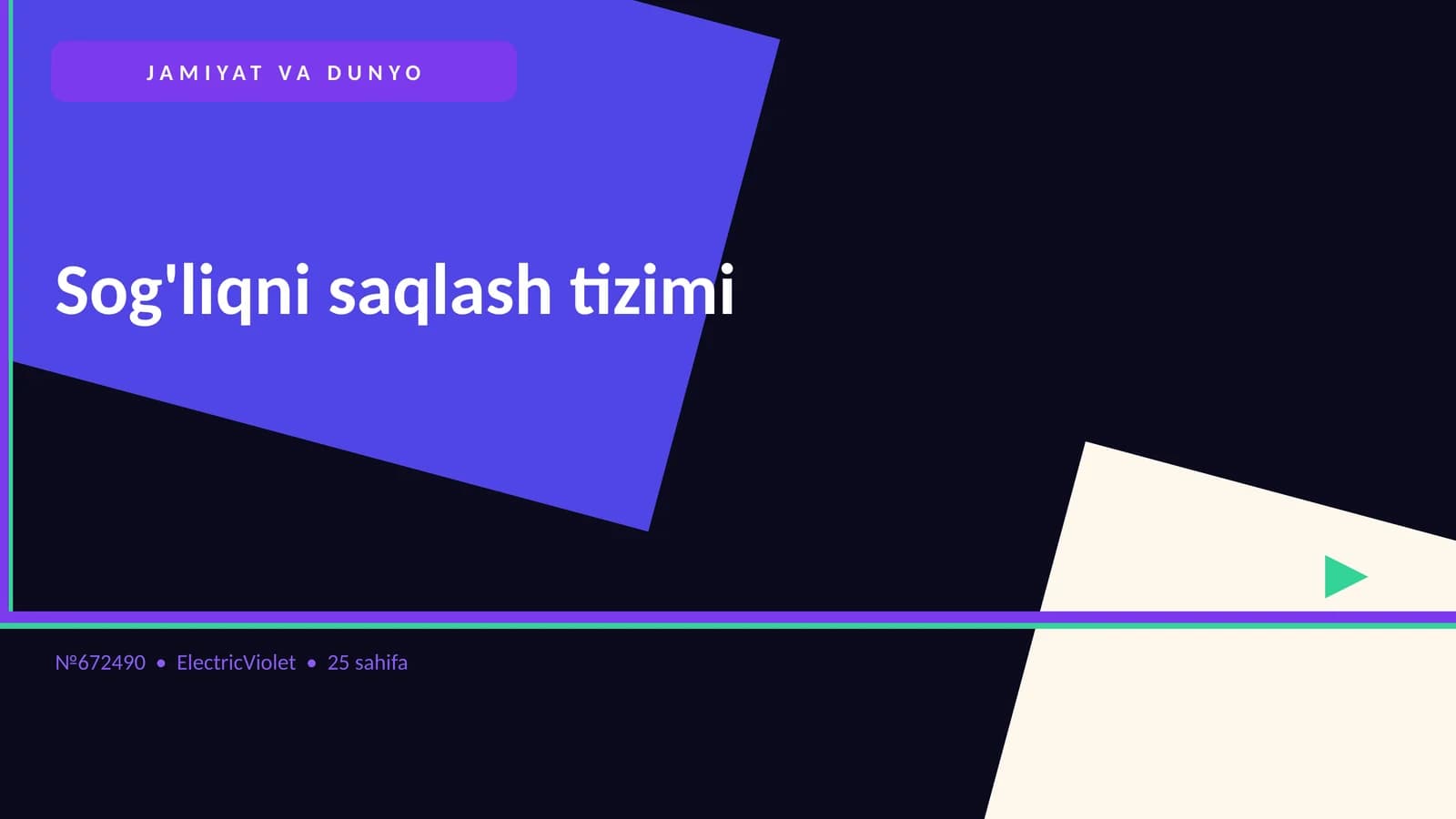 Sog'liqni saqlash tizimi