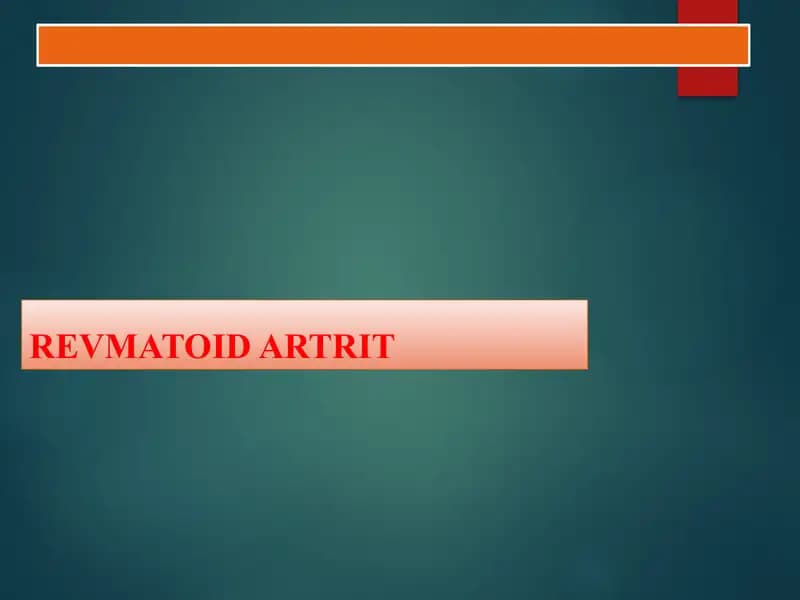 Revmatoid artrit
