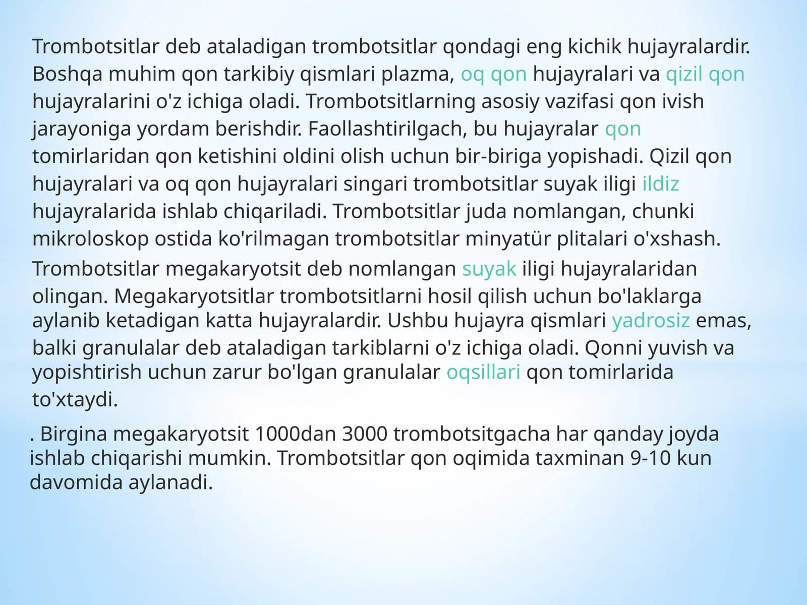 Trombotsitlar