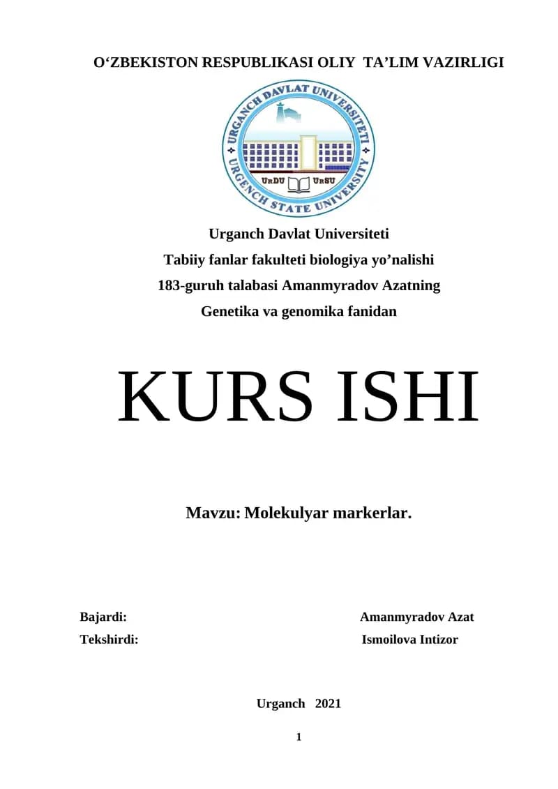 Molekulyar markerlar