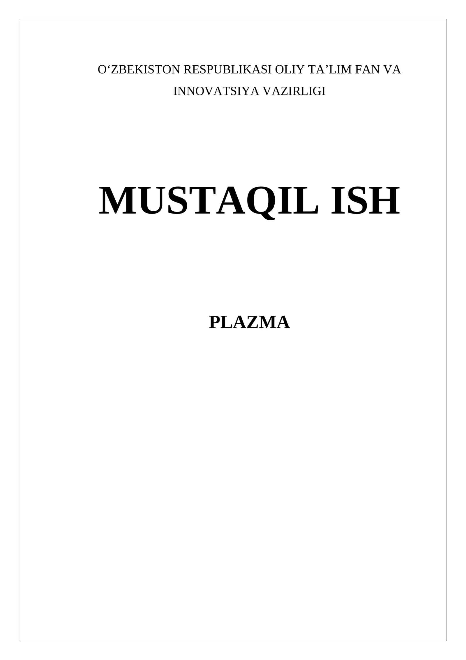 PLAZMA