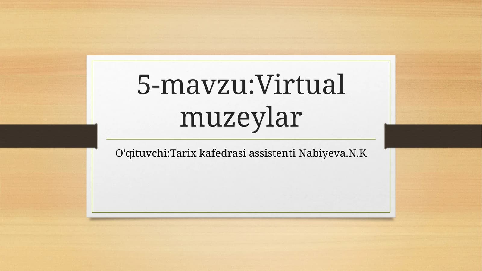 Virtual muzeylar