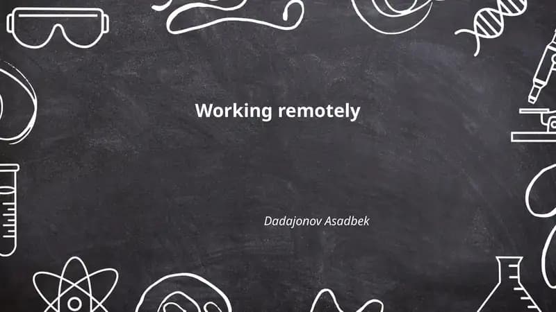 Working remotely