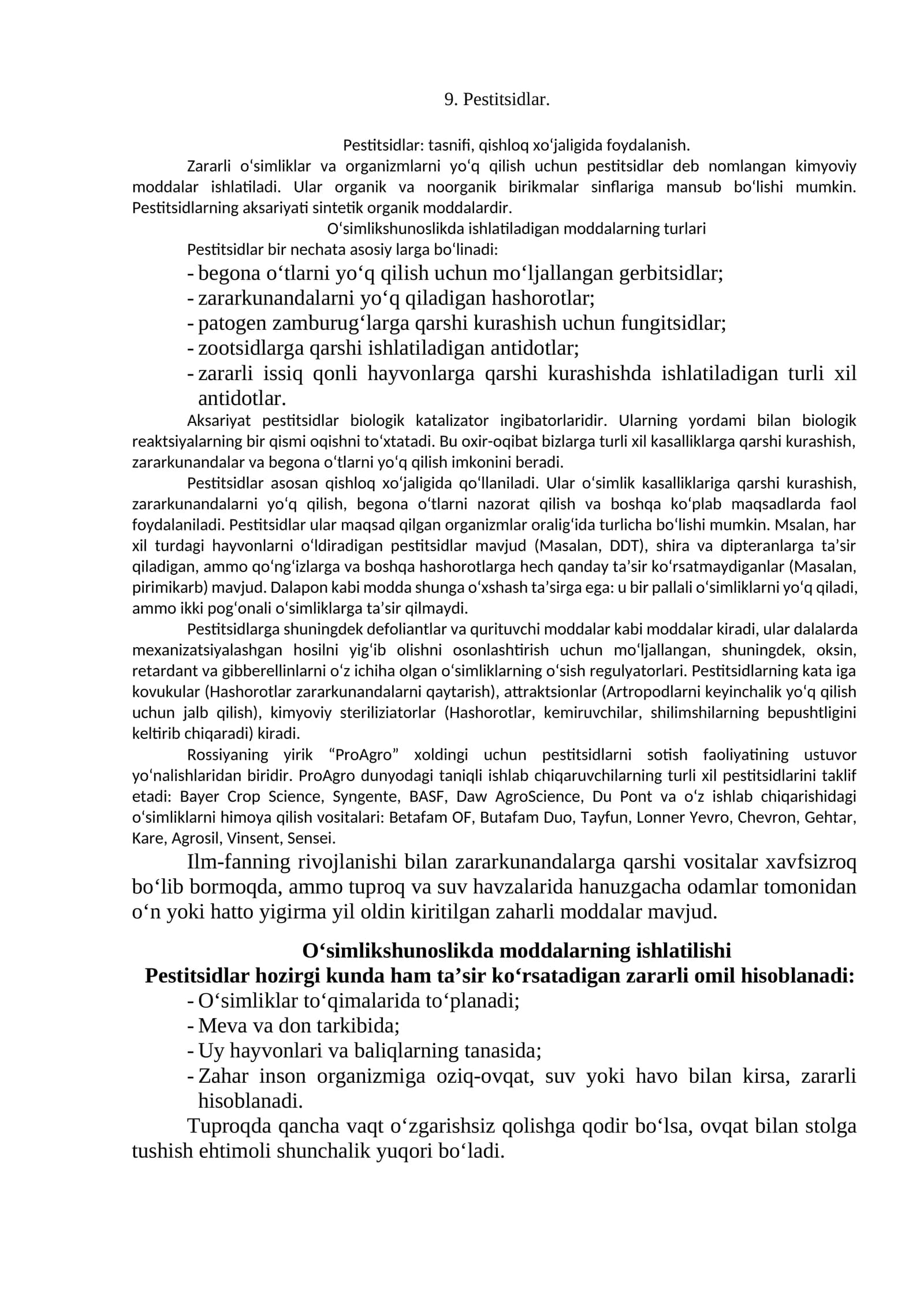 Pestitsidlar