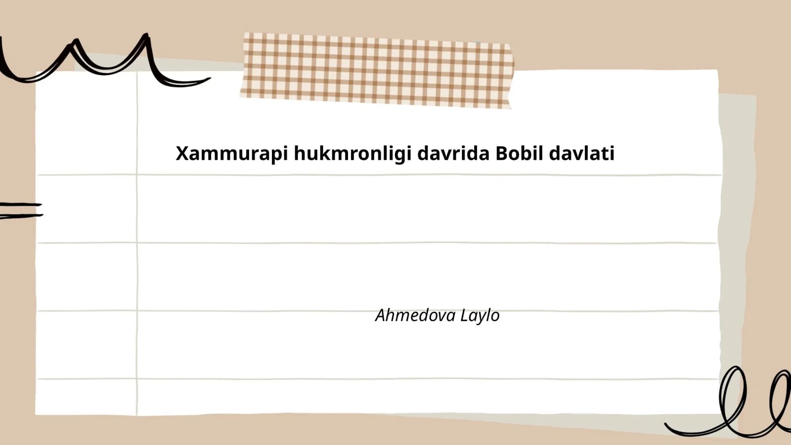 Xammurapi hukmronligi davrida Bobil davlati