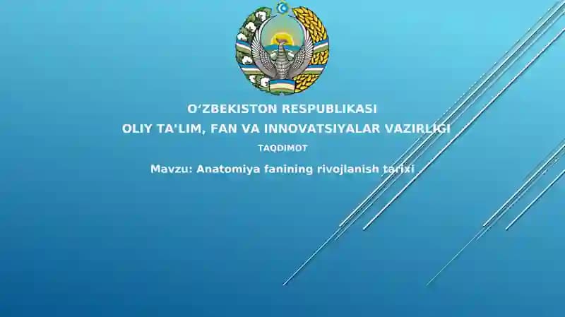 Anatomiyafanining rivojlanishtarixi