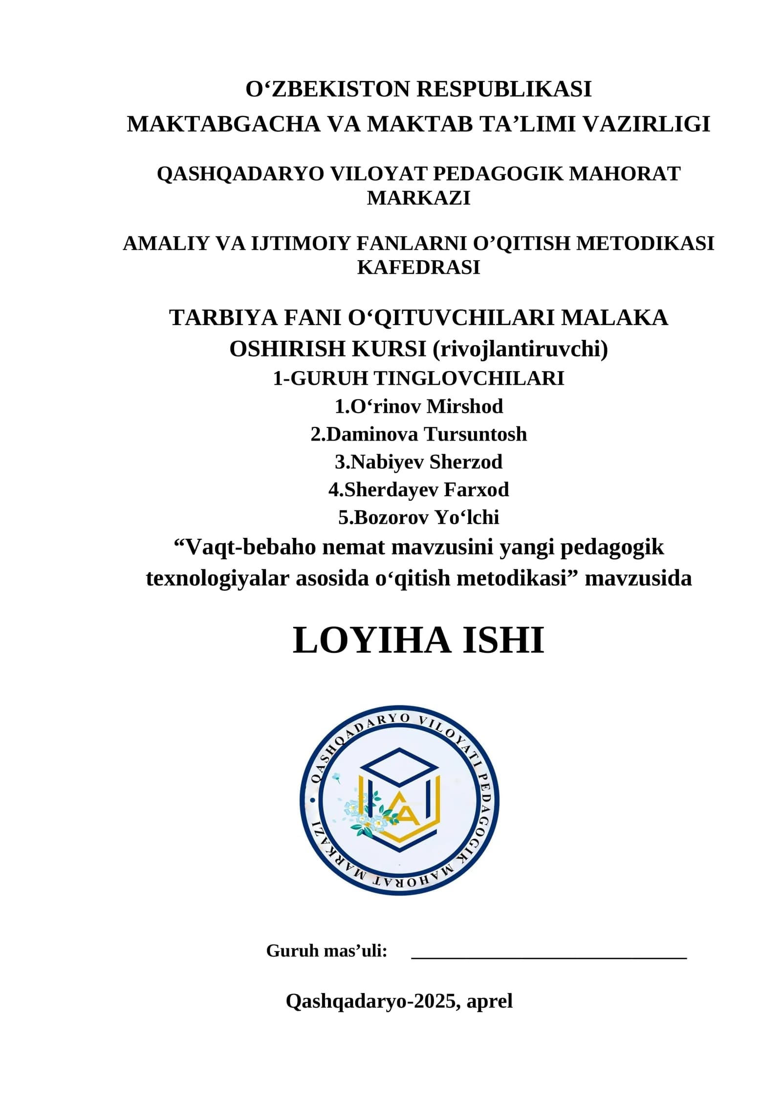 loyiha