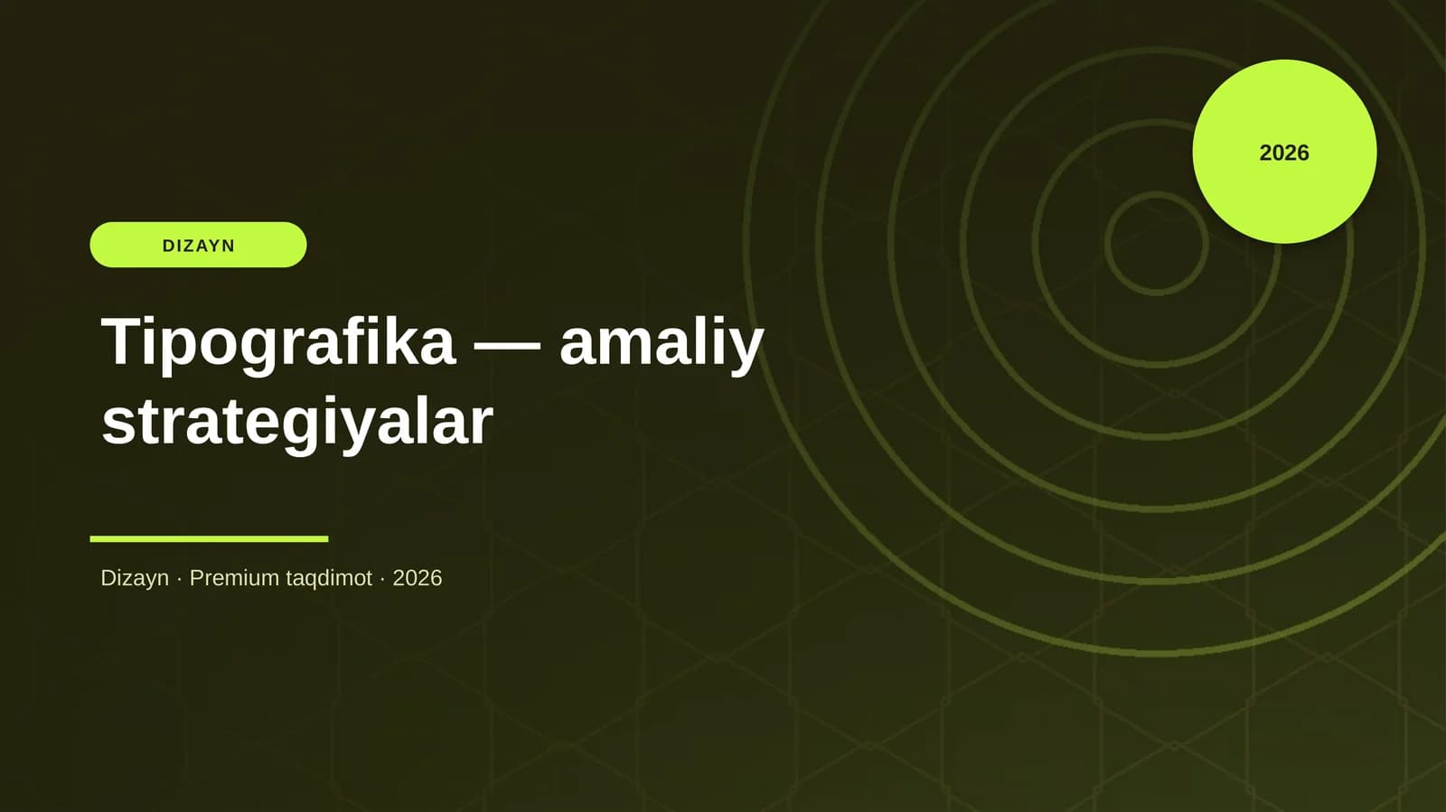 Tipografika — amaliy strategiyalar