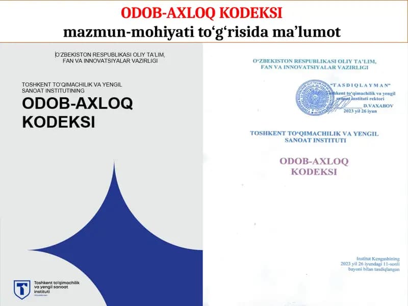 ODOB-AXLOQ KODEKSI