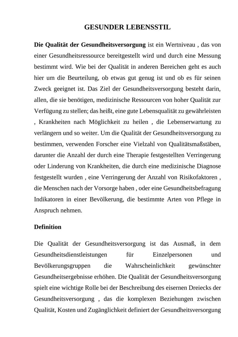GESUNDER LEBENSSTIL